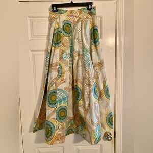 Francis + Benedict African wax print maxi skirt